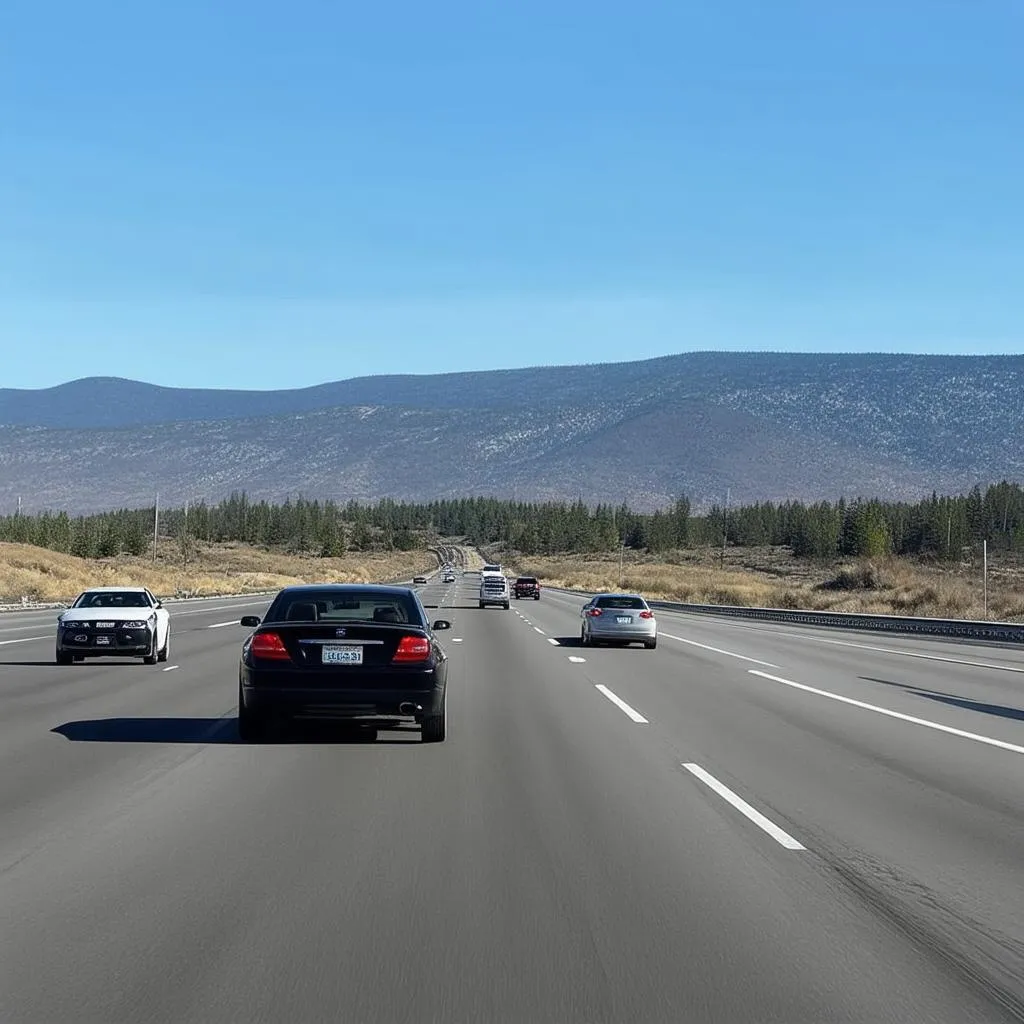 Traffic on interstate highway